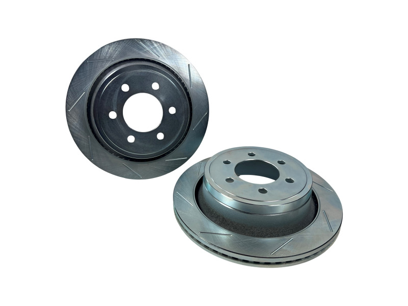Toyota Tacoma Brake Rotors (2) - Rear - Baer Brakes - Claw Performance, Slot/Zinc - `24-`25